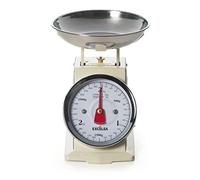 (TG. Sensibilit : 3 kg/10 g) Excelsa Vintage Bilancia Meccanica, bambù, Crema,