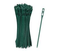 (TG. Set 200) Relaxdays Set 200 Fascette da Giardinaggio, Lunghe 14 cm, in Plast