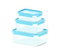 (TG. Set 3 Pezzi da 1 l, 2.3 l e 3.7 l) Emsa Clip & Close 017032508567 Contenito