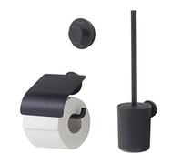 (TG. set 3 pezzi) Tiger Urban Set di Accessori da Bagno, Metallo, Nero, 3 Pezzi