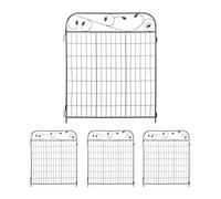 (TG. Set 4) Relaxdays Recinzione per Aiuole, Set 4 Pannelli per Cortile e Giardi