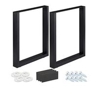 (TG. Set da 1 pz.) Relaxdays Gambe da Tavolo Industrial, 2, LxH: 60 x 72 cm, Pie