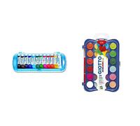 (TG. Set da 14 pezzi) Giotto Tubetti Tempera 7,5 Ml-Assortito-3025 00 (Conf.12),