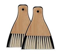 (TG. Set da 2) Relaxdays Scopa Kit Raccogli Briciole, Set da 2 Scopette e Palett