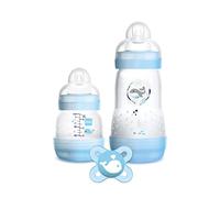 (TG. Set da 3 pezzi) MAM Starter Set di 2 Biberon Easy Start Anticolica, 130ml e
