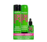(TG. Set da 3 pezzi) Matrix, KIT Food For Soft Shampoo Idratante + Balsamo Idrat