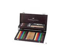 (TG. Set da 36 pezzi) FABER-CASTELL - Compendium - Valigetta di legno con 12 mat