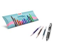 (TG. Set da 4 pezzi) Pentel BL77 & LR7 set Energel XM nero & refill colorati - N