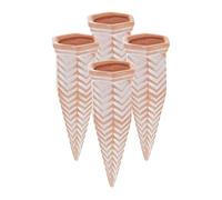 (TG. Set da 4) Relaxdays Set da 4 Coni Irrigazione a Goccia, Piante in Vaso, Inn