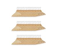 (TG. Set da 48) Relaxdays Set grucce, 48 stampelle in legno per pantaloni, guard