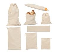 (TG. Set da 8) Relaxdays Sacchetto Portapane, Set da 8 Buste Porta Pane, Frutta