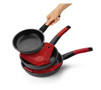 (TG. Set de 3 sartenes) BRA Premiere - Set di 3 padelle, Alluminio Pressofuso, R