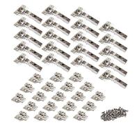 (TG. Set di 20) Emuca 1011007 Kit cerniera collo dritto con scodellino Ø35mm 10