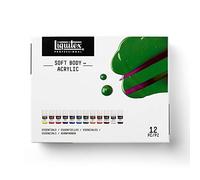 (TG. Set) Liquitex Soft Body - Colori Acrilici Fini - Set di 12 Colori da 22 ml