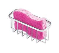 (TG. Set of 1) iDesign SinkWorks Portaspugne a Ventosa, Metallo, Argento, 0.1x0.