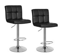 (TG. Set of 2 Bar stools) SONGMICS 2 x Sgabelli da Bar e da Cucina in Similpelle