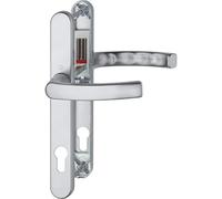 (TG. silber eloxiert) HOPPE - Maniglia LIÈGE - su piastra sottile, spessore p