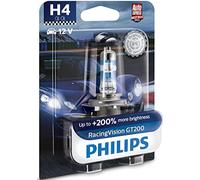 Lampada ad incandescenza alogena PHILIPS H4 RacingVision GT200 12V, 60/55W