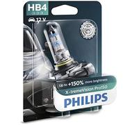 (TG. Single blister) Philips X-tremeVision Pro150 HB4 lampadina fari auto +150%,