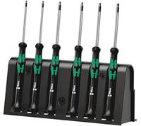 (TG. Size) 2067/6 Assortimento di giraviti TORX BO per l'elettronica + rack, 6 p