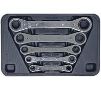 (TG. Size) Bgs Technic Pro+ - Set Da 5 Chiavi A Cricchetto, 6 X 8-19 X 22 Mm - N