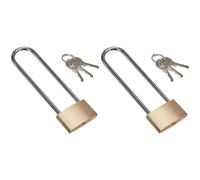 (TG. Size (Confezione da 2)) Kraftmann - Lucchetto Con Arco Extra Lungo, 40 Mm,