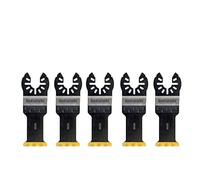 (TG. Size) DeWalt Accessori Per Utensile Multifuzione - N.5 Lame In Titanio Lung