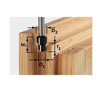 (TG. Size) Festool 492714 - Fresa a gradini HW, gambo 12 mm HW d20,3/12,3/6 S1