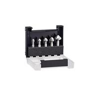 (TG. Size) Juego de bits de avellanador cónico, combinado 79186 B5 BOX 5-TLG; K
