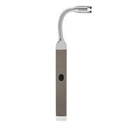 (TG. Slim) Zippo Rechargable Candle Lighter FlexNeck-Pebble Grey Accendino, Allu