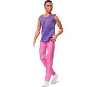 (TG. Small) Barbie - Signature Looks, Ken snodato con capelli neri, outfit con t