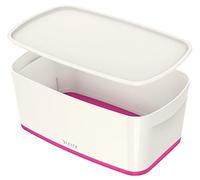 (TG. Small) LEITZ MyBox® - Contenitore S con coperchio - Bianco / Fucsia metall