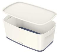 Leitz A5 MyBox Small with Lid, Storage Box for Home and Office, 5 L, Matt Finish