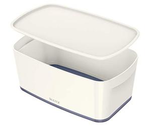 (TG. Small) LEITZ MyBox® - Contenitore S con coperchio - Bianco / Grigio metall