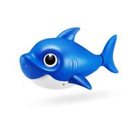 (TG. Small) ROBO ALIVE Baby Shark Bath Toy Silicone Fin, (Daddy Shark, Blu) - NU