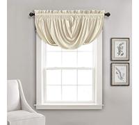 (TG. Soft Polyester Window Curtain, Single (18 x 42)) Lush Decor Tenda da cucina