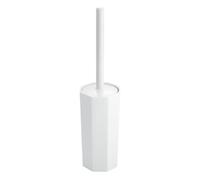 (TG. Spazzolone da bagno) iDesign Matrix Scopino e Portascopino, Plastica, Bianc