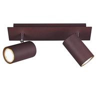 (TG. Spotbalken 2-flammig) Trio Leuchten Lampada da soffitto, Rostfarbig, Spotba