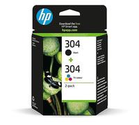 (TG. Standard, 2 Count (Pack of 1)) HP 304 Nero e Tricromia, 3JB05AE, confezione