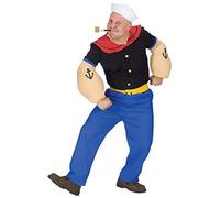 (TG. Standard (42-46)) Popeye Costume Adult Standard - NUOVO