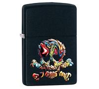 (TG. Standard) Accendino Zippo® Color Skull 49187, Accendino Antivento Ricarica