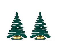 (TG. Standard) Alessi Barkplace Tree BM16S2 GR Set di Due Segnaposto a Forma di