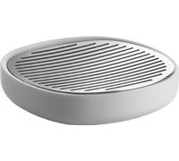 (TG. Standard) Alessi Birillo PL04 W Portasapone di Design in PMMA e Acciaio Ino