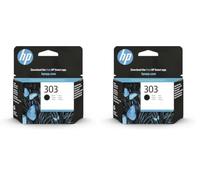 (TG. Standard (Confezione da 2)) HP 303 Nero, T6N02AE, Cartuccia Originale, Comp