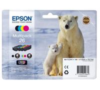 (TG. Standard) Epson 26 Serie Orso Polare Cartuccia Originale, Multipack, Standa