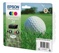 (TG. Standard) Epson 34 Serie Pallina da Golf Cartuccia Originale, Standard, Mul