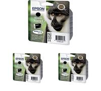 (TG. Standard, Pacco da 3) Epson T089 Serie Scimmia, Cartuccia Originale Getto d