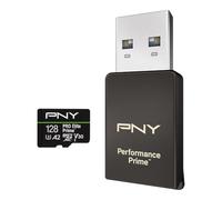 (TG. Standard) PNY Kit microSDXC/Lettore microSD/Adattatore SD, Scheda microSDXC