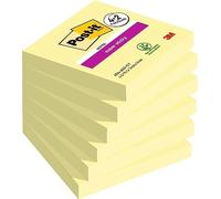 (TG. Standard) Post-It Foglietti Super Sticky, Canary Yellow, 76 mm x 76 mm, 90