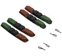 (TG. Standard) XLC Bremsschuhe Ersatzbremsgummi 4er 72 mm, Pattini Ricambio Fren